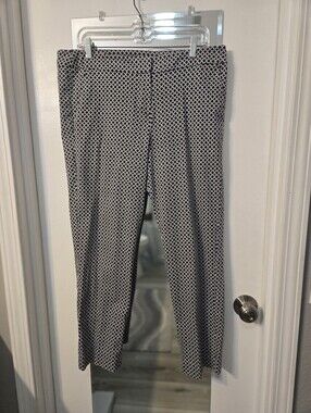 Willi Smith Black and White Chainlink Print Pants